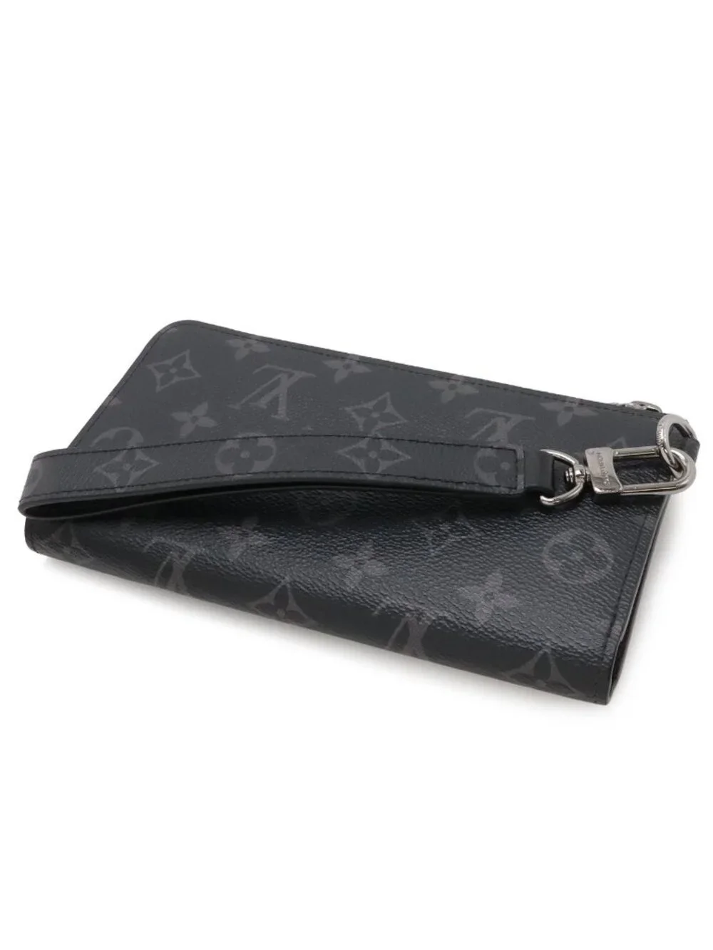 Louis Vuitton Monogram Eclipse Zippy Dragonne L-shaped Zipper Wallet Trunk